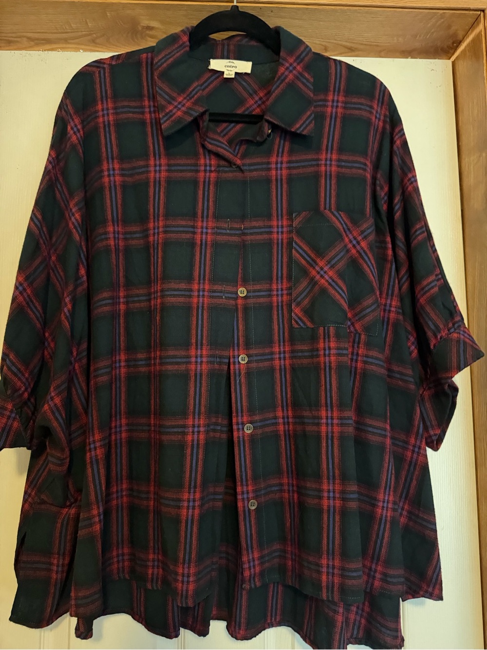 Entro Plaid Top